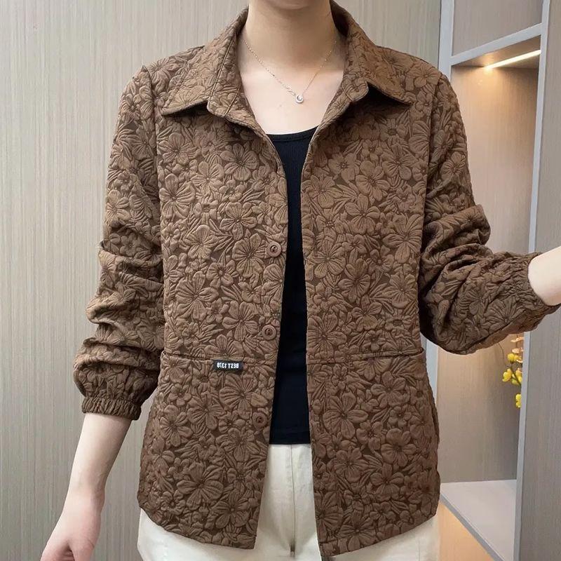 Elegant Casual Short Jacket For Women Spring Autumn Fashion Versatile Petite Coat
