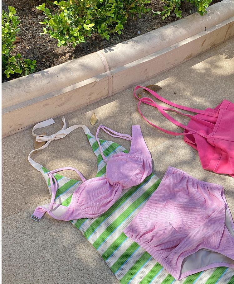 Women's Sexy High-Waisted Bikini with Slimming Effect for Summer Vacations