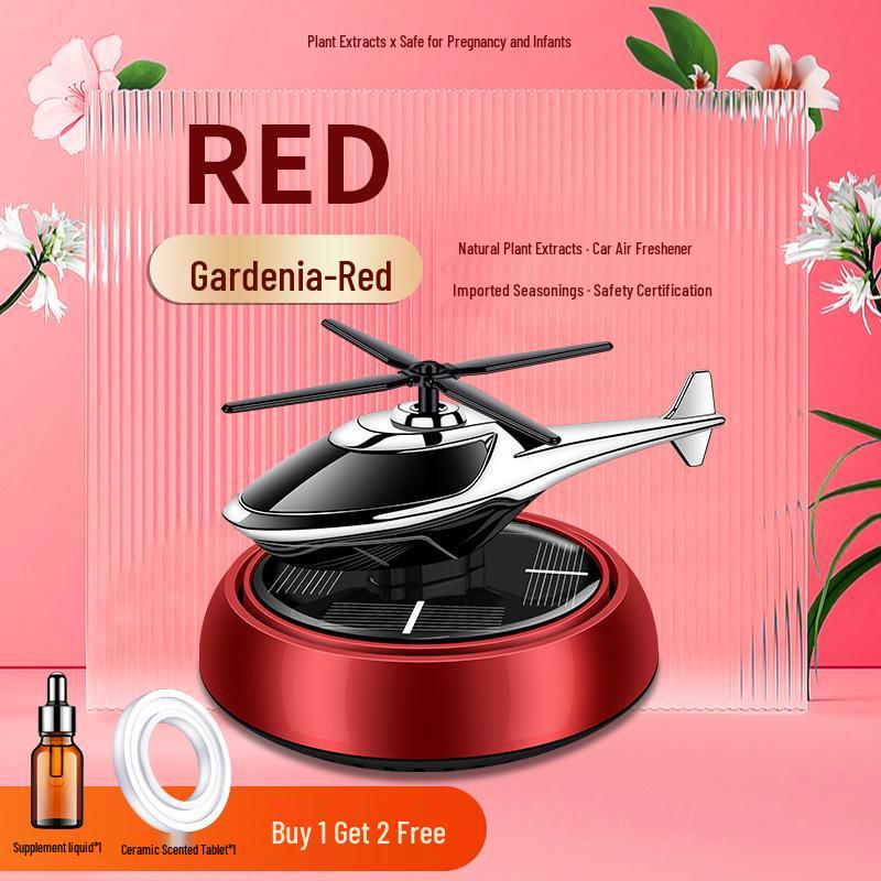 Men's Solar-Powered Car Air Freshener - Long-Lasting Light Fragrance & Interior Ornament