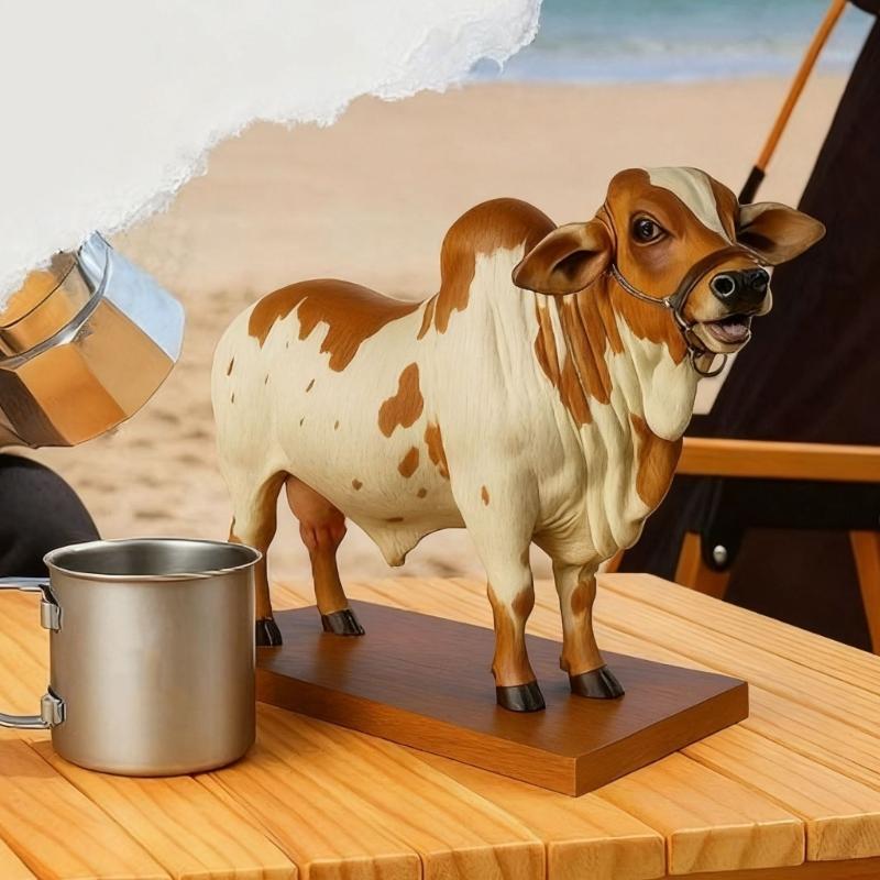 Realistisches Bullen-Design Spirituosenspender 2 Liter Fassungsvermögen Dekorative Bar-Accessoire Mit Reinem Ausgießmechanismus Dekorationen