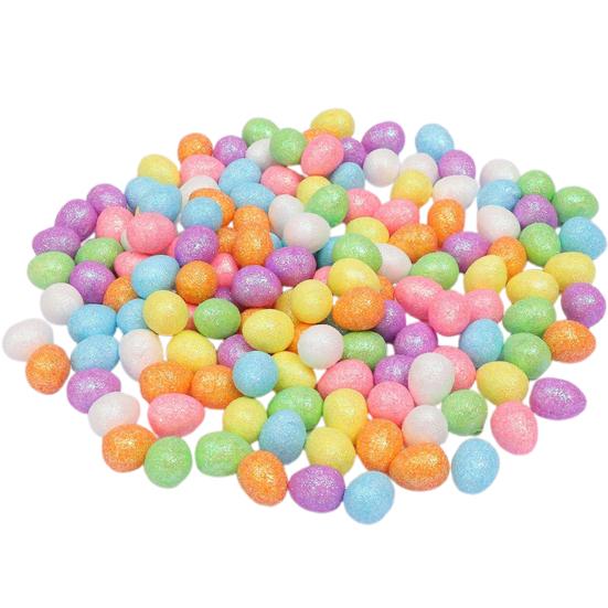 Foam Easter Eggs Realistic Bird Egg Decorations Colorful Foam Egg Keepsakes for Spring Party Decor Basket Fillers