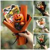 Halloween Pumpkin Bouquet Fake Eternal Flower Mini  Bouquets Party Gifts Dia De Muertos Artificial Flowers Decoration