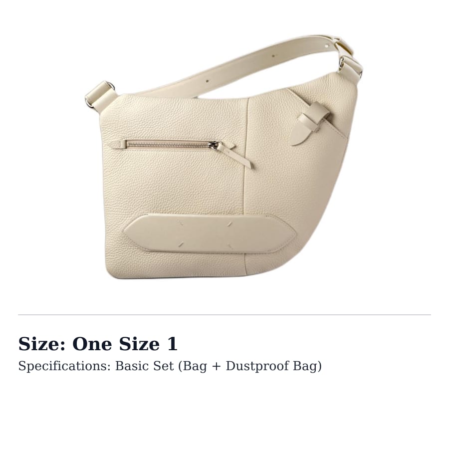 Maison Margiela 5AC Leather Handbag, Shoulder Bag Women's Gray SB1WG0017P4746T2003
