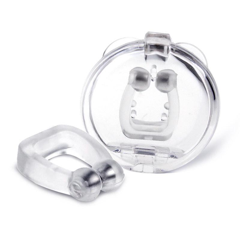 Nose Clip Silicone Magnetic Anti-snoring Device Mini Portable Easy Access Soft Ventilating Nose Clip Physical Therapy