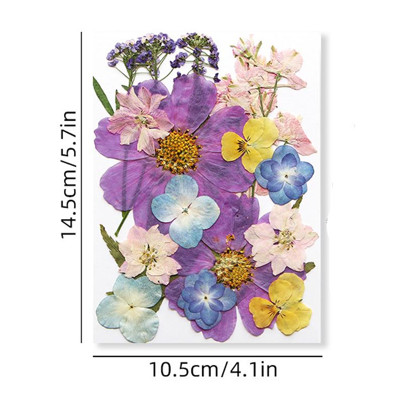 Pressed flower and dried flower craft kit, facial decoration for eye corner photo props, DIY resin photo frame with petals