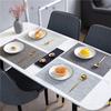Place Mats Washable Easy To Clean Vinyl Dining Table Pads Durable PVC Weave Table Mats for Camp Party Hotel Home Decor
