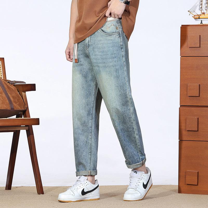 

Свободные Новые Весенне-Летние Новые Тонкие Конусные Вышитые Свободные Длинные Джинсы 38