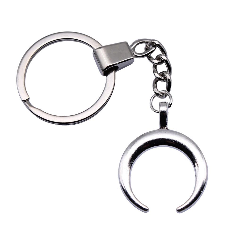 30mm Keychains Sun Moon Pentagram Vintage Jewelry Supplies QY047