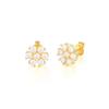 Best Selling Flower Stud Earrings S925Ins Wind Mini Diamond Six Valve Flower Stud Earrings