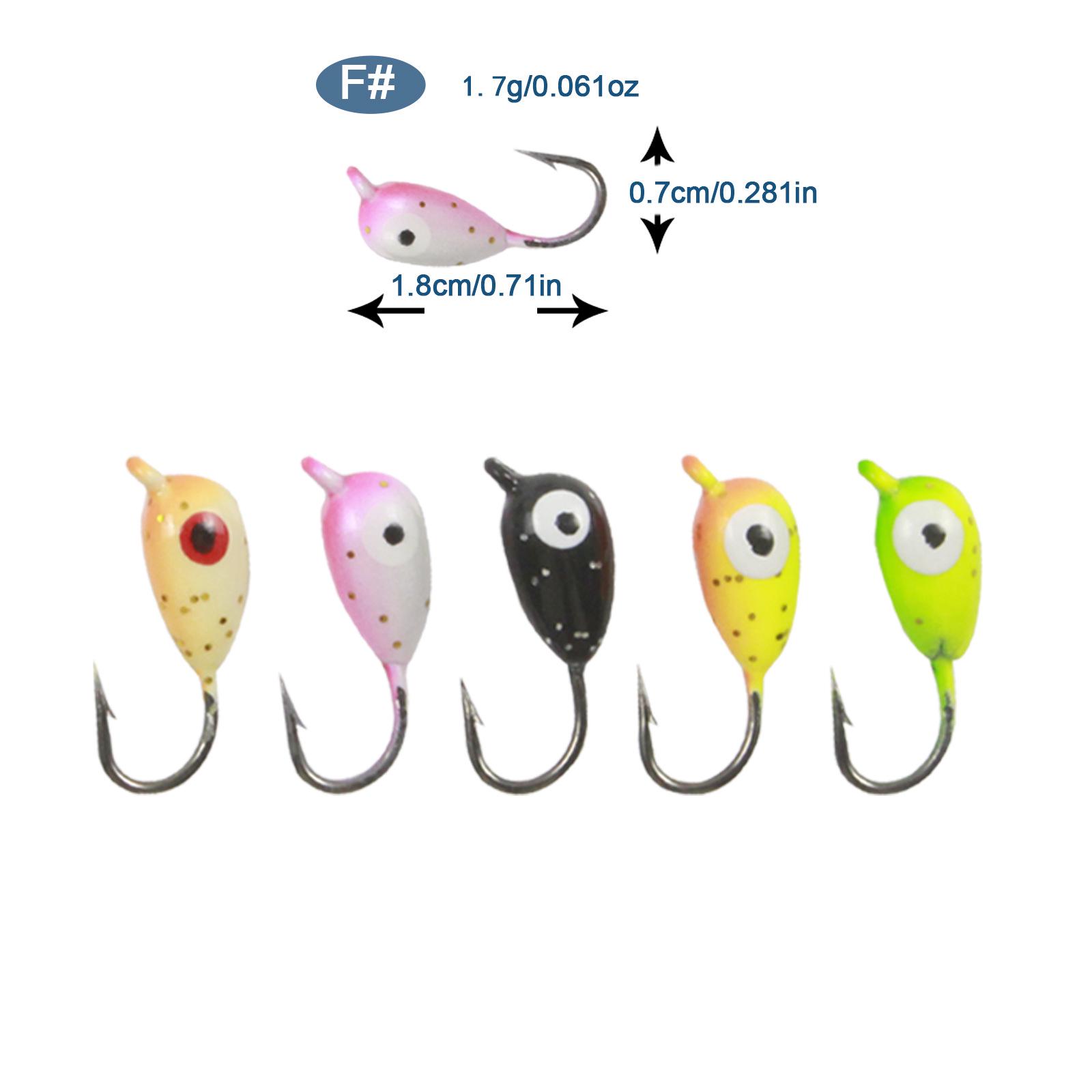 Светящийся набор блесен для зимней рыбалки High-Hunting – Зимняя приманка и мини-крючок Random Color (1 piece)