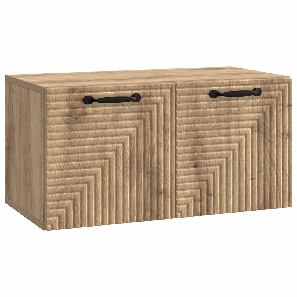 Wall Mounted TV Cabinet Artisan Oak 59.5 x 31 x 30 cm