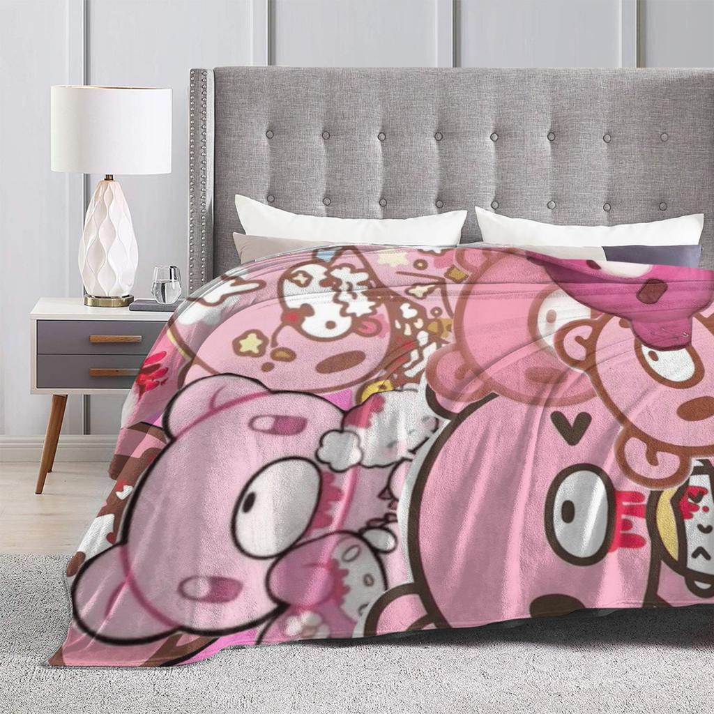 Gloomy Bear Soft Blanket Child Plush Bedding Throws Funny Home Decor Flannel Bedspread Sofa Bed Cover