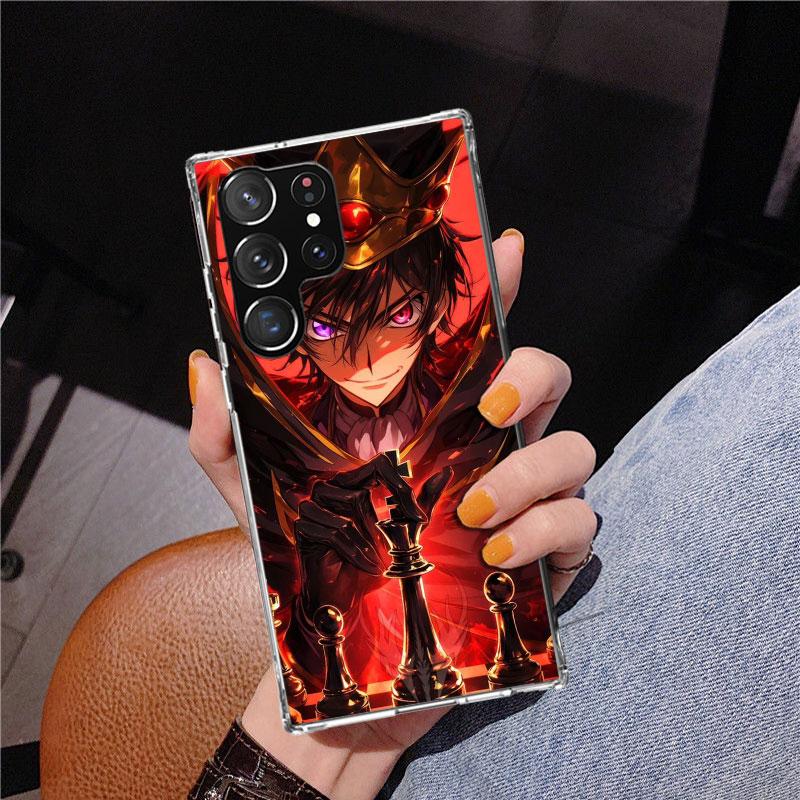 Code Geass Anime Phone Case For Samsung Galaxy S24 S25 Edge S26 Ultra S23 S22 S21 Plus S20 FE + Personalized Print Cover Galaxy