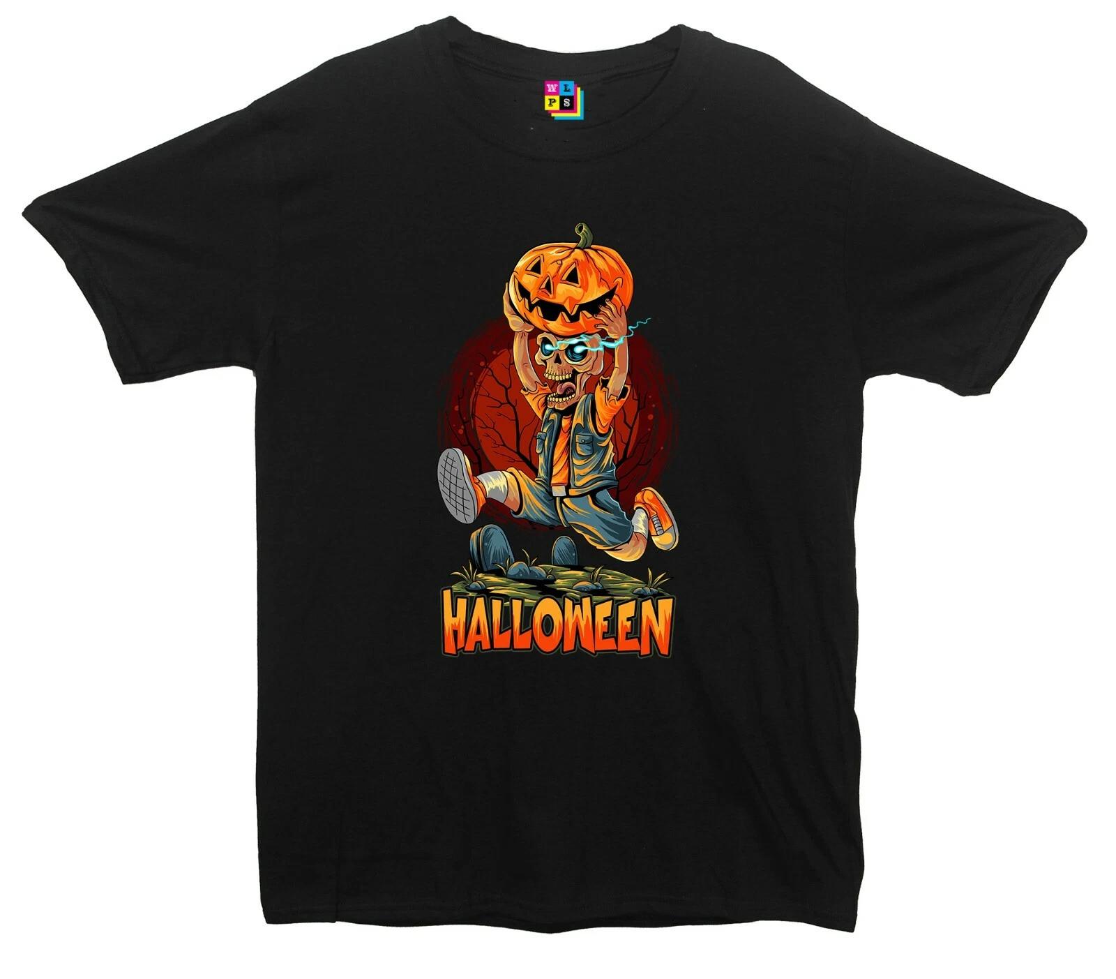 Halloween Skeleton Printed T-Shirt 4XL