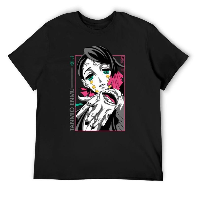 

Trend Summer 2025 Cosplay Neutral Demon Slayer Kimetsu No Yaiba Enmu Tamio Anime Manga Unisex T-Shirt Soft Tee Mens T Shirts S