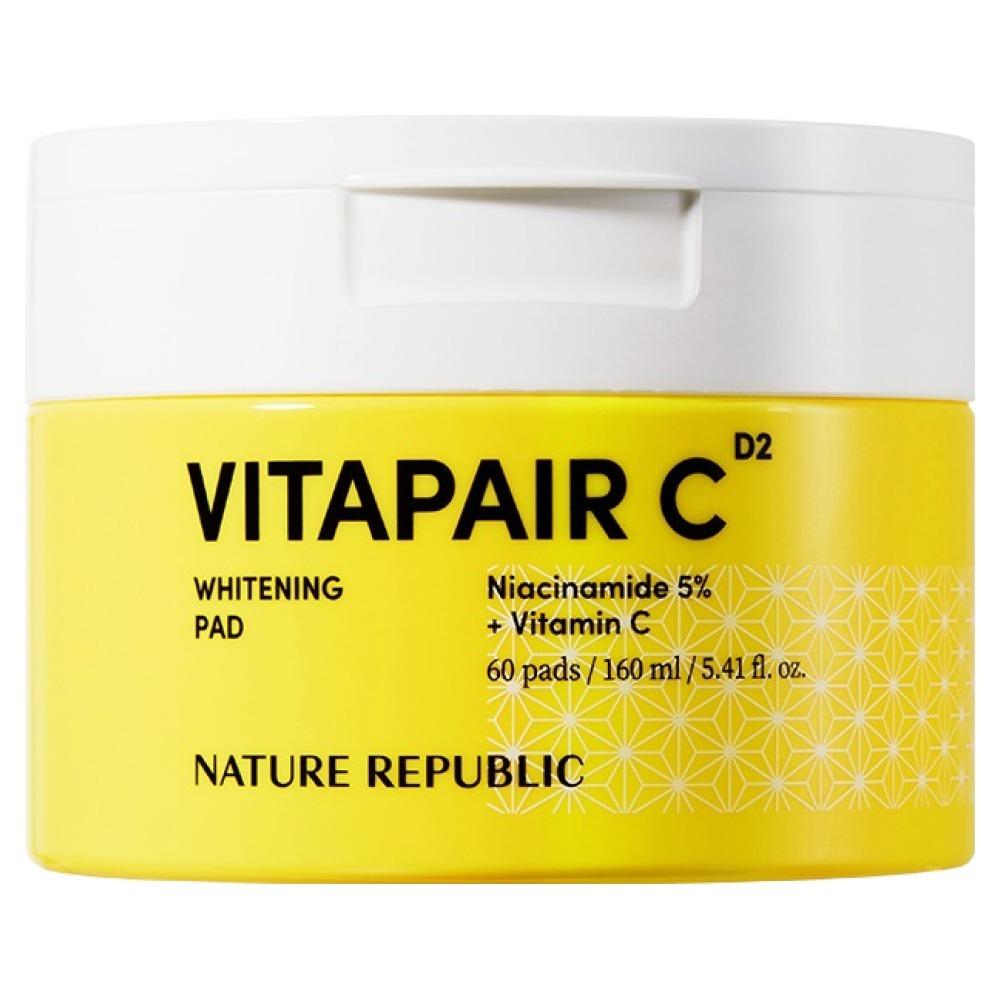 

Nature Republic Vitapair C Brightening Pad Radiance & Glow Toner Pads 160ml (60ea)