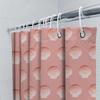 Pink Seashell Shower Curtain Modern Bath Decor For Home Decoration Water Resistant Fabric With Hooks (24X70)