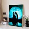 Disney Diamond Painting Cinderella and Prince Silhouette Style Art Illustration 5D Cross Stitch Hanging Print 5D Puzzle MosaicEmbroideryHomeDecoration