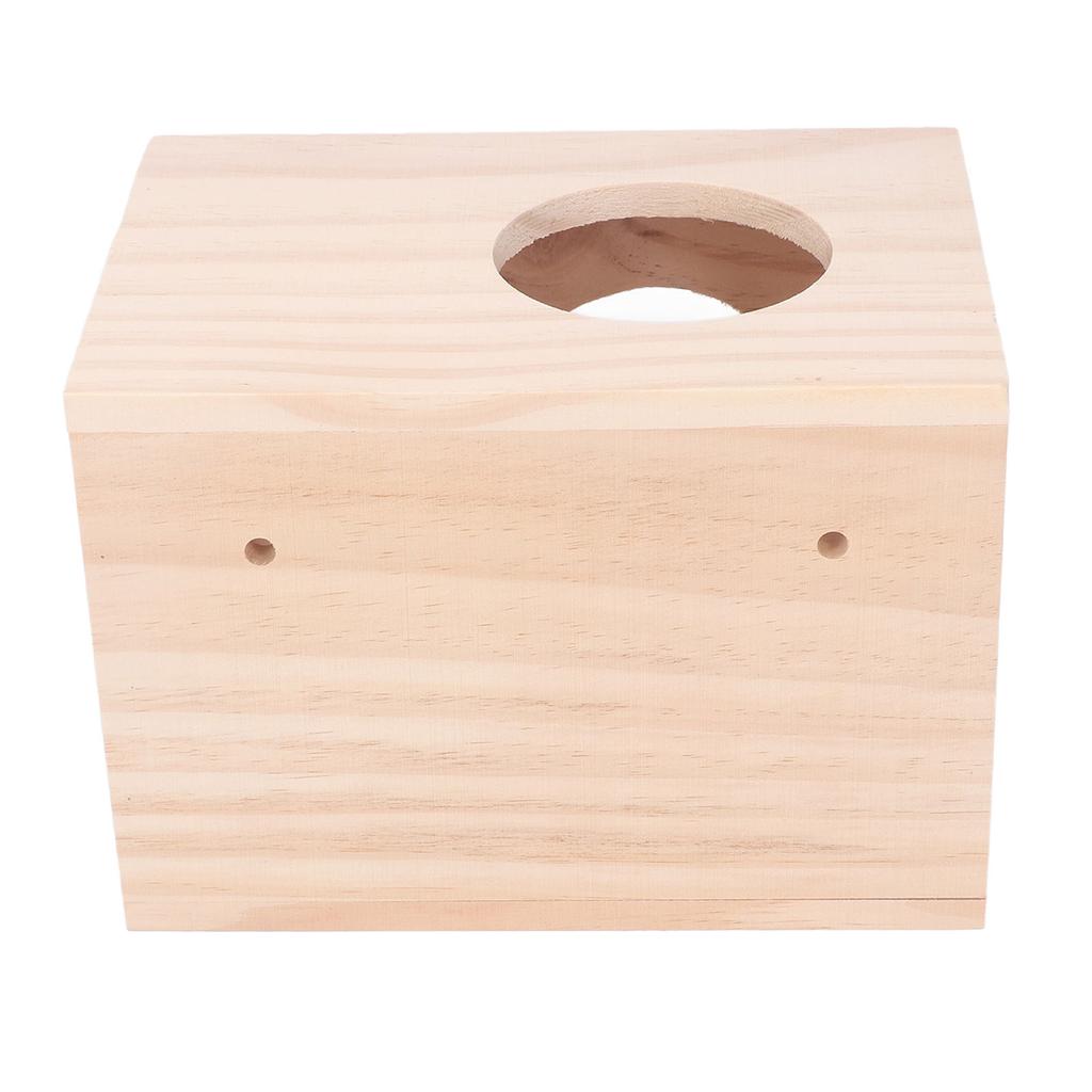 Tiny Hamster Wood House Bite Resistance Ventilated Eco Friendly Small Animal Hideout House for