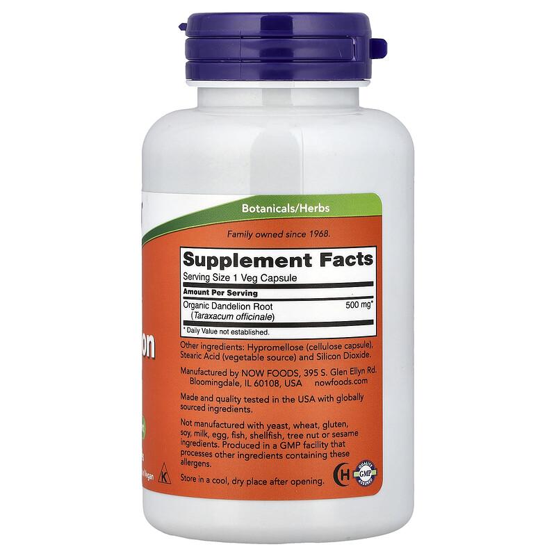 Dandelion Root, 500 mg, 100 Veg Capsules