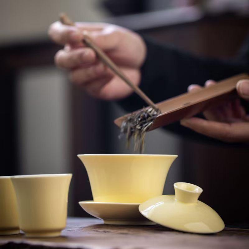 New Luxury High-end Teapot Tea High End Tea Set Luxury Household Simple Modern Topaz Kungfu