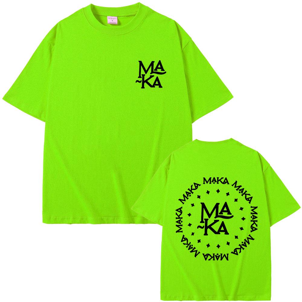 Limited Rapper Maka Logo T-shirt Men Women Fashion Hip Hop Oversized T-shirts Men's 100% Cotton Short Sleeve T Shirt Streetwear