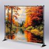 2D Flat Design, 1 Piece with Autumn Forest Pattern, Suitable for Spring Parties and Festival Decorations