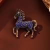 Luxury Enamel Pegasus Brooch: Mythical Horse Pin for Men