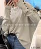 Solid Loose Plus Sizes Everyday Class Round Cut and Oversized Casual High Size [J.STORE] Women's Sweatshirt, Color, Fit, Available, Cute, Wear,