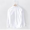 Man Summer Thin Linen Shirt Chic Long Sleeve Top Youthful Japanese Style Cotton Linen Cardigan Shirt