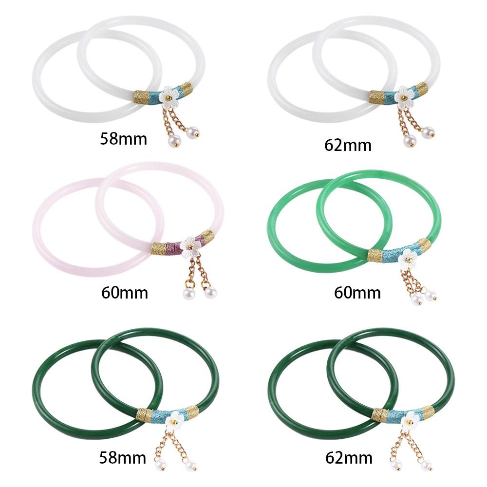Wedding Jewelry Girls Women Bangles Chinese Style Jewelry  Stone Bracelet Antique Bracelet
