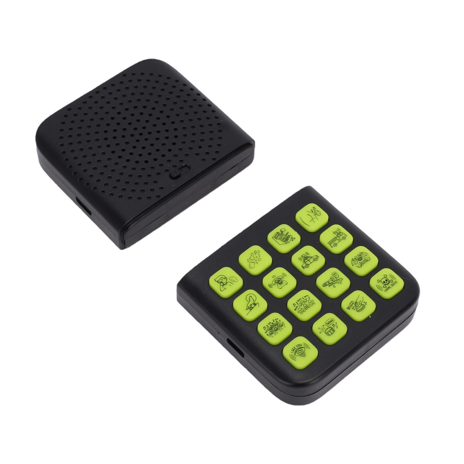 Sound Effects Machine 16 Funny Sounds Rechargeable Split Remote Control Prank Noise Maker Toy Black чёрный