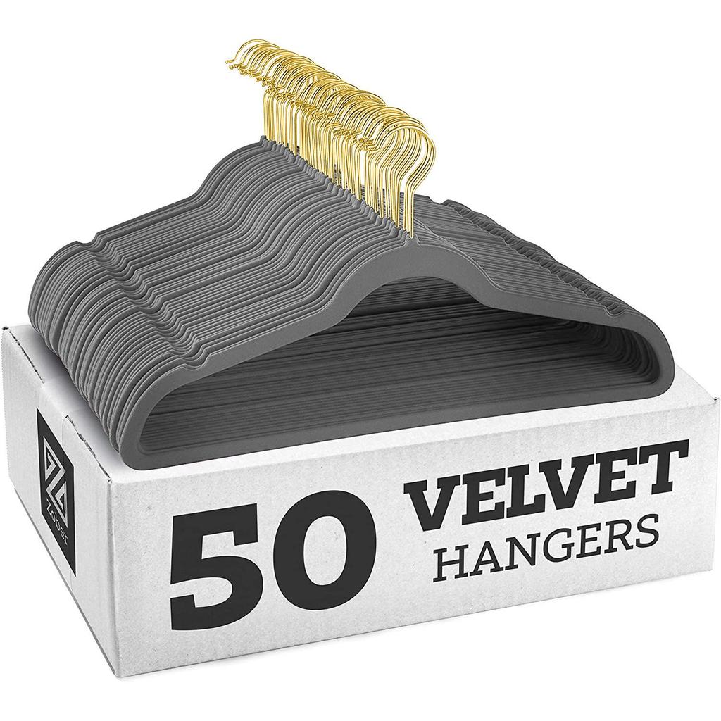 European & American Non-Slip Flocked Magic Wardrobe Clothes Hangers 