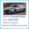 6PCS Car Center Pillar Sticker For Hyundai Sonata ~2025 DN8 MK8 8th Window Trim Cover B C Column Post Door Decal Accessories