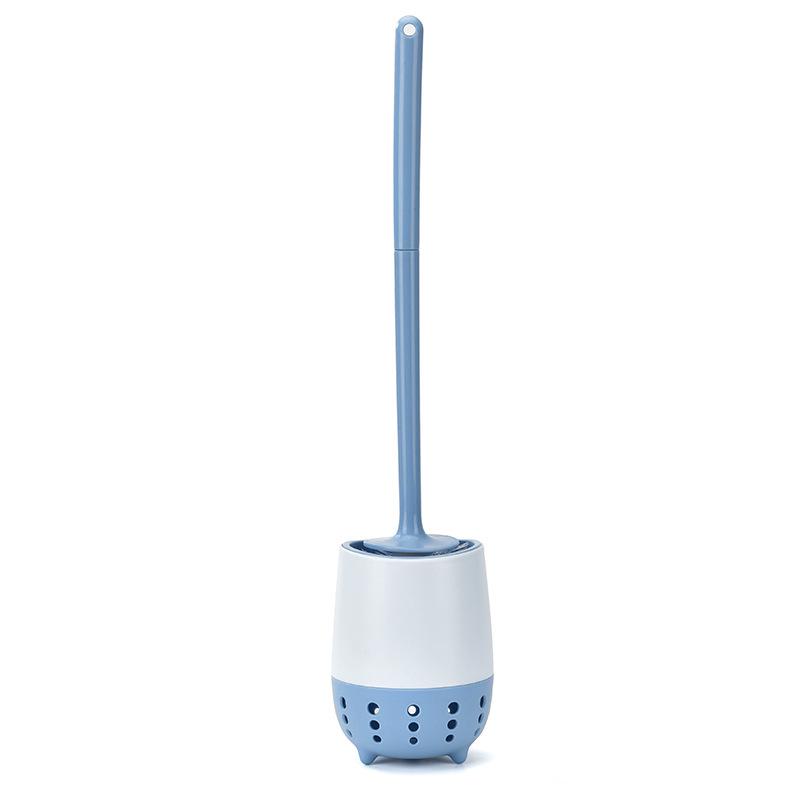 Multifunctional Soft-Bristle Toilet Brush with Long Handle & Base