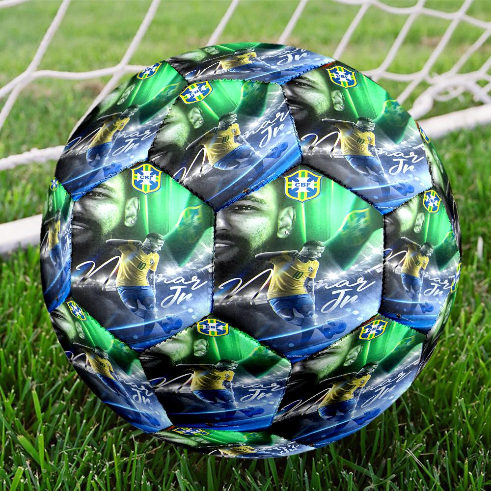 Brazilian Football Star Size 5 Soccer Balls, Anti-Slip, Protective Football, Outdoor Sport, a Unique Gift Suitable for him/her, Birthdays