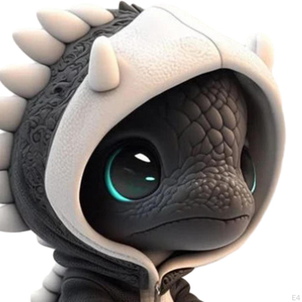 Jul Dinosaur Staty Djurskulptur Xmas Ornament Halloween Elf dekoration för bondgård