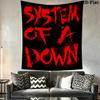 system of a down Wall Tapestry Aesthetic Wall Hanging Printed Fabric Blanket Decorative Tapestries for Bedroom Living Room Home Decor
