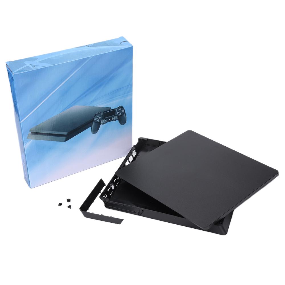 Guscio Inferiore Anteriore in Plastica Protettivo Nero Guscio Completo Custodia Cover Guscio Copertura Superiore Inferiore per PS4 SLIM per PS4 Pro