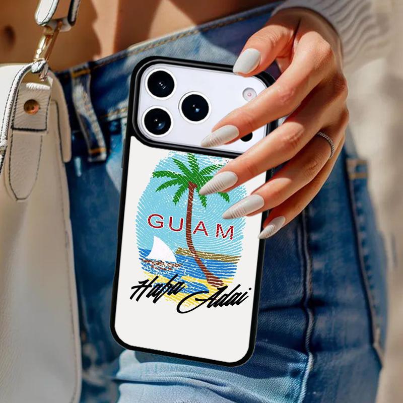 Guam Flag Phone Case For iPhone 17 Air 14 15 13 12 Max Cover For Apple 14 15 16 16e 11 Pro Max Plus