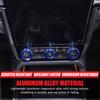 Fit For Ford Ranger -2025 Blue Aluminum AC Radio Switch Trim Ring Knob Cover