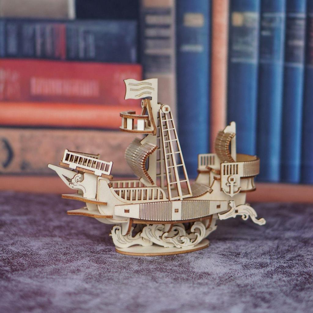 3D Wooden Puzzle DIY Model - Creative Kids & Adults Handcraft Gifts Set