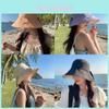 Cotton Sun Hat With Bowknot For Women Summer Uv Protection Outdoor Accessory