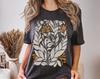 Camiseta Gráfica Floral Y2K, Estilo Retro Boho