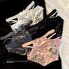 Lady Summer Pure Desire Sexy Lace Satin Comfortable Hollow Low Waist Triangle Briefs