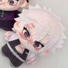 Demon Slayer Tengen Uzui Plush Doll Set 10cm Cute Sound Hashira Mascot with Eyepatch Battle Design Soft Anime Stuffed Keychain for Fans Bag Decor Gift