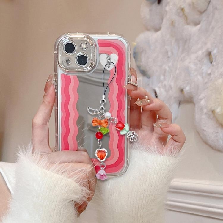 Trendy Phone Charm Unique Flower Keyring Delicate Keychain Phone Accessories Bag Pendant for Purse Backpack