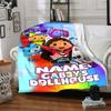 Coperta Personalizzata con Nome Personalità Gabby's Dollhouse Morbida e Calda per Divano, Ufficio, Letto, Viaggio, Pausa Pranzo, Regalo Adatto a Tutte le Stagioni