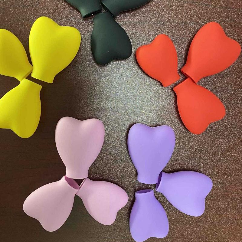 Makeup Brush Covers 6Pcs Eyeshadow Brushes Organizer Protector Cap for Women Outdoor Traveling Portable Heart Shape Supplies