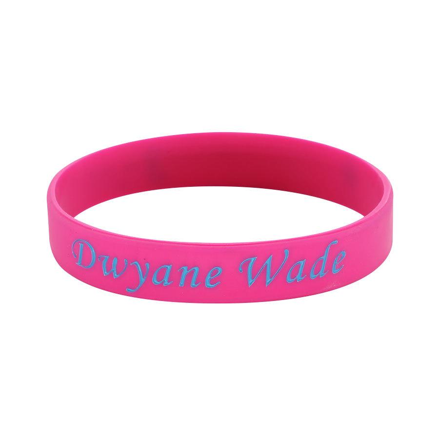Douyin Popular NBA Star Signature Luminous Silicone Sports Bracelet/Wristband